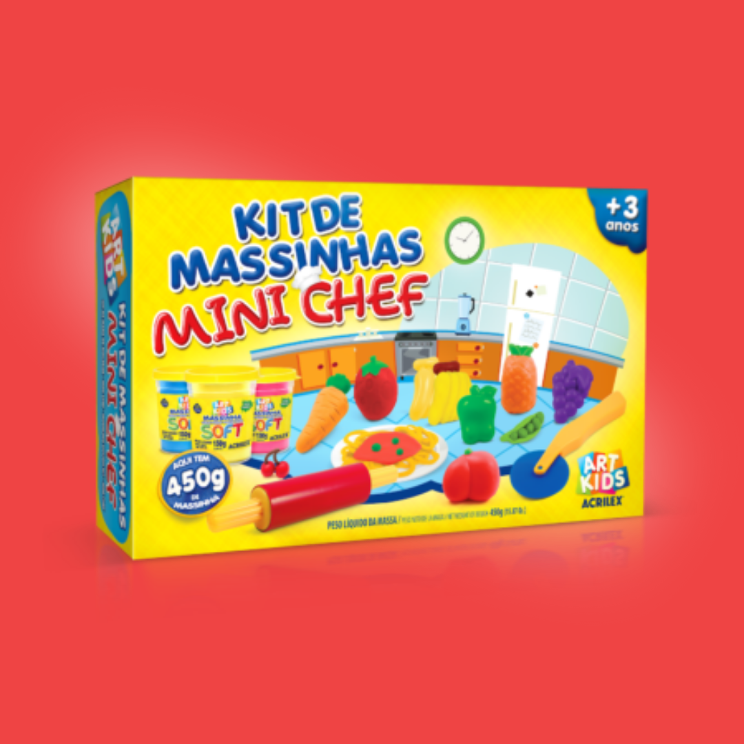 Kit de Massinhas Mini Chef Acrilex